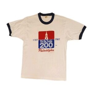 Vintage Single Stitch 200th Anniversary We The People Philadelphia Tshirt Mens L